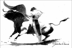 dibujo toros-David Silveti