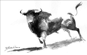 dibujo toros