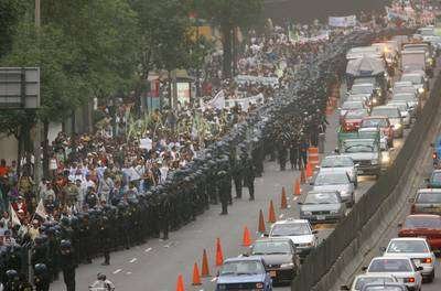 27 Detenidos en la marcha de ambientalistas