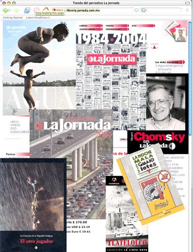 Estrena <I>La Jornada</I> librería en el ciberespacio