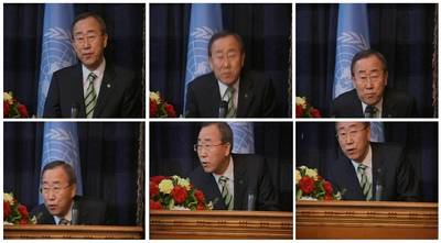 SUSTO A BAN KI MOON EN BAGDAD