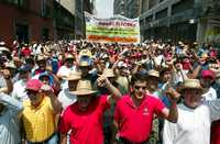 Marcha obrera, hace un año