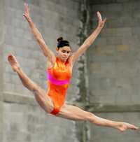 Elsa García se mostró segura en sus dos participaciones (ejercicios de piso y salto de caballo), durante la justa mundialista de gimnasia artística, celebrada en Gante, Bélgica