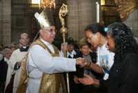 El obispo Marcelino Hernández dedicó a los reporteros su homilía, pronunciada en la Catedral Metropolitana