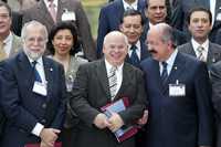 Javier Garciadiego, director de El Colegio de México; Rodolfo Tuirán, subsecretario de Educación Pública, y Rafael López Castañares, secretario ejecutivo de la ANUIES, fueron algunos de los participantes en el foro en el que se presentaron diversas propuestas para el Programa Nacional de Educación