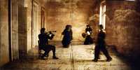 Integrantes del ensamble camer’stico Mart’nez Bourguet Stringquartet