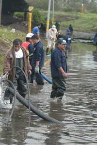 Anegamiento por las lluvias del lunes