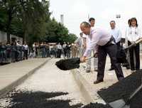 Felipe Calderón, durante su gira de trabajo en Guadalajara