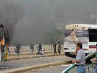 El momento de la agresión policiaca