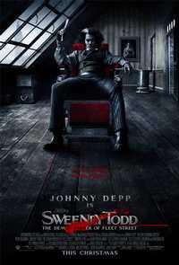 Cartel de la próxima cinta de Burton, Sweeney Todd