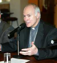 Carlos Aguiar Retes, presidente de la Conferencia del Episcopado Mexicano, ayer