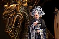 La soprano estadunidense Cynthia Makris, durante uno de los ensayos de Turandot