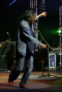 Caetano Veloso durante el concierto en el Teatro Diana