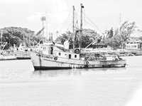 Barco camaronero de Salina Cruz, Oaxaca, el cual será utilizado para la captura del crustáceo en el Pacífico mexicano cuando se levante la veda el próximo 30 de septiembre