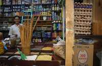 Venta de productos básicos en un mercado del Distrito Federal, donde todos los precios siguen aumentando