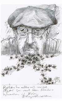 Autorretrato con moscas, 1992, de Grass