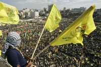 Simpatizantes de Fatah conmemoraron ayer en la ciudad de Gaza el tercer aniversario de la muerte del líder Yasser Arafat