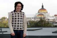 Gustavo Dudamel, director de la Orquesta Simón Bolívar, ayer, en la terraza de un hotel del Centro Histórico