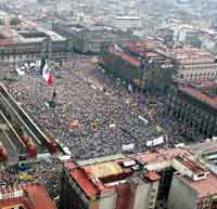 Tercera Convención Nacional Democrática, ayer en el Zócalo