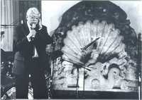 Jorge Saldaña durante una presentación en el Museo de la Ciudad de México