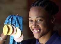 Marion Jones en sus días de gloria