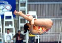 Tatiana Ortiz, durante su ejecución en plataforma