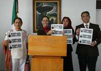 Jesusa Rodríguez, Claudia Sheinbaum, Layda Sansores y Alberto Estebas, en la presentación del Movimiento Nacional en Defensa del Petróleo