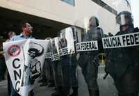 Protesta de campesinos frente a la Secretaría de Agricultura, el pasado 10 de enero. Foto: Francisco Olvera