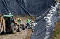 En imagen de archivo, el inicio de operaciones del relleno sanitario controlado del municipio de Calimaya, que recibe la basura de los municipios del valle de Toluca