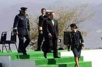 El presidente Felipe Calderón encabezó la ceremonia del Día de la Bandera