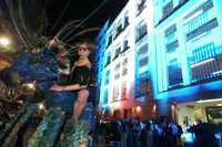 Las calles del Centro Histórico se transforman con los festejos de la Noche de Primavera. En la imagen, una de las actividades del año pasado