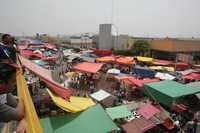 El tianguis de El Salado, poco después del enfrentamiento entre policías y comerciantes