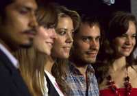 Tenoch Huerta, Pamela Reiter, Fernanda Castillo, Gael García y Luz Cipriota, durante la presentación del filme