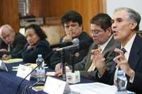 Diego Valadés, durante el seminario organizado por la Facultad de Economía de la Universidad Nacional Autónoma de México