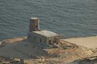 Vista del Faro Viejo de Cabo Falso, en Cabo San Lucas, Baja California Sur