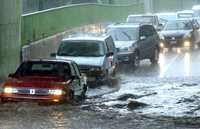 Los estragos de la lluvia en las inmediaciones del aeropuerto