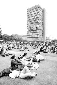 Este lunes empiezan labores en la UNAM. La imagen, en Ciudad Universitaria