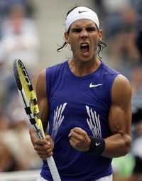 El español Rafael Nadal avanzó a la segunda ronda del Abierto de Estados Unidos