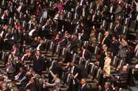 Instalación de la sesión de Congreso General en el Palacio Legislativo de San Lázaro, que dio inicio al tercer periodo ordinario de sesiones de la 60 Legislatura