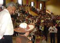 Andrés Manuel López Obrador visitó Arroyo Seco, Querétaro