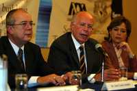 Los rectores de la UAM, José Lema Labadie; de la UNAM, José Narro Robles, y Rosaura Ruiz, presidenta de la Academia Mexicana de Ciencias, inauguraron la Semana de la Ciencia, Tecnología e Innovación