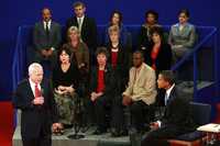 Intervención del candidato republicano a la presidencia de Estados Unidos, John McCain, en el debate que sostuvo ayer con el demócrata Barack Obama en la Universidad Belmont en Nashville, Tenesi