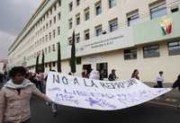 Compañeros de los detenidos durante la marcha del 2 de octubre se manifestaron en días pasados para pedir su liberación