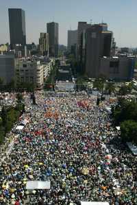 Simpatizantes de López Obrador