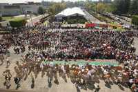 Integrantes de la Coordinadora Nacional Plan de Ayala, durante la manifestación que realizaron en el Palacio Legislativo de San Lázaro para exigir más presupuesto para el campo