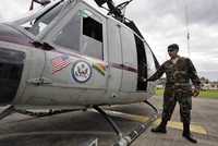 Imagen de archivo de un helicóptero estadunidense en el aeropuerto de Chimore, cerca de una base militar boliviana