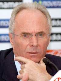 Sven-Goran Eriksson, durante el anuncio de los llamados al Tri 