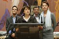 Martine Aubry, ayer durante una conferencia de prensa en París