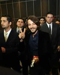 El actor Diego Luna, ayer, en Guadalajara