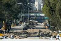 Construcción de un puente en Río Churubusco y avenida México-Coyoacán